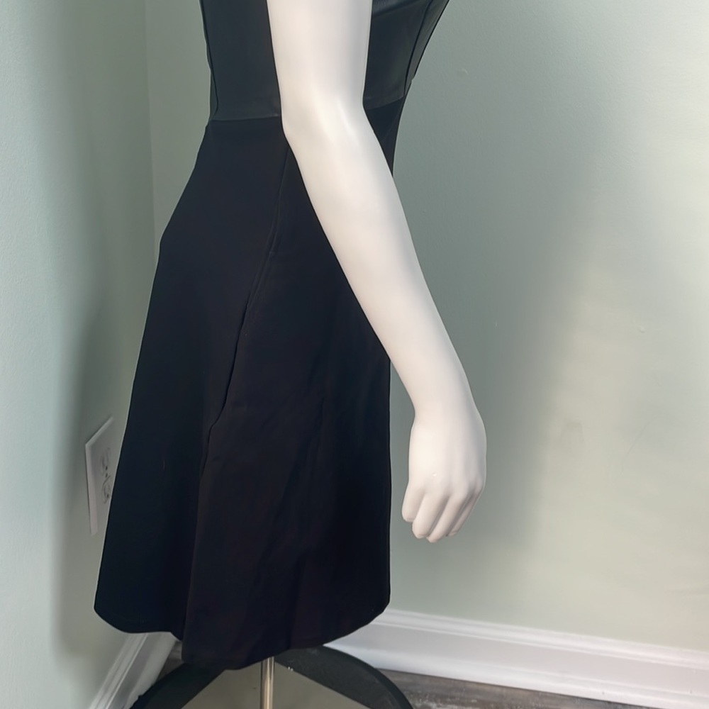 Reiss Tennyson Black Leather Dress - Picture 5 of 11